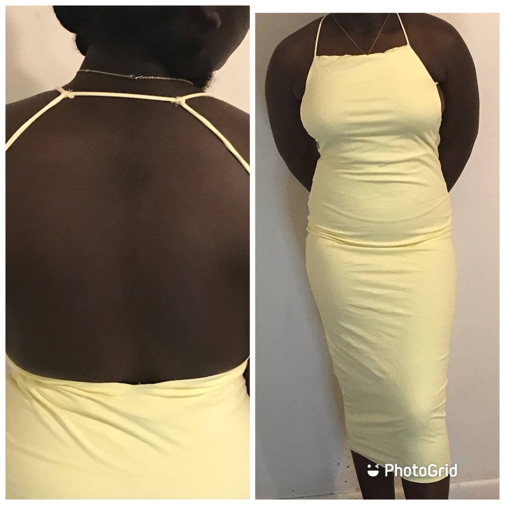 Yellow summer dress